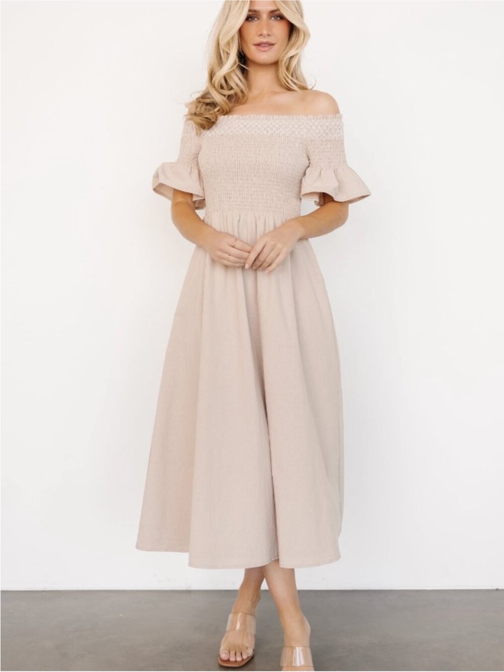 Baltic Born Jodi Off-Shoulder Maxi Dress